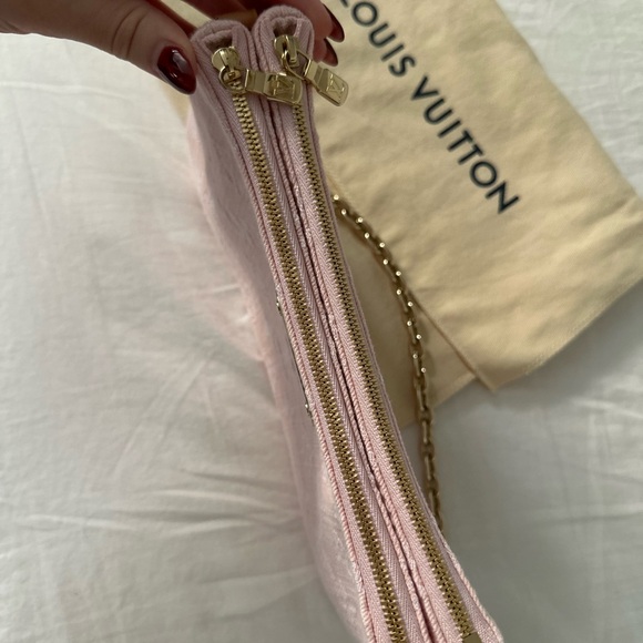 Louis Vuitton Pink Denim Liv Pochette - Picture 5 of 5